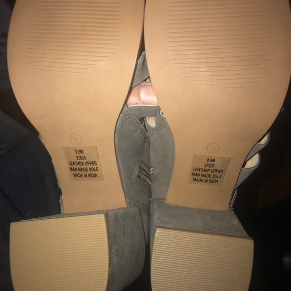 Canopy Suede Peep Toe Bootie - Picture 4 of 5